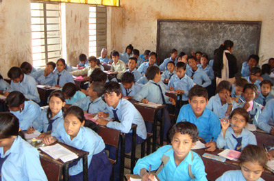 Traditional Nepali school room